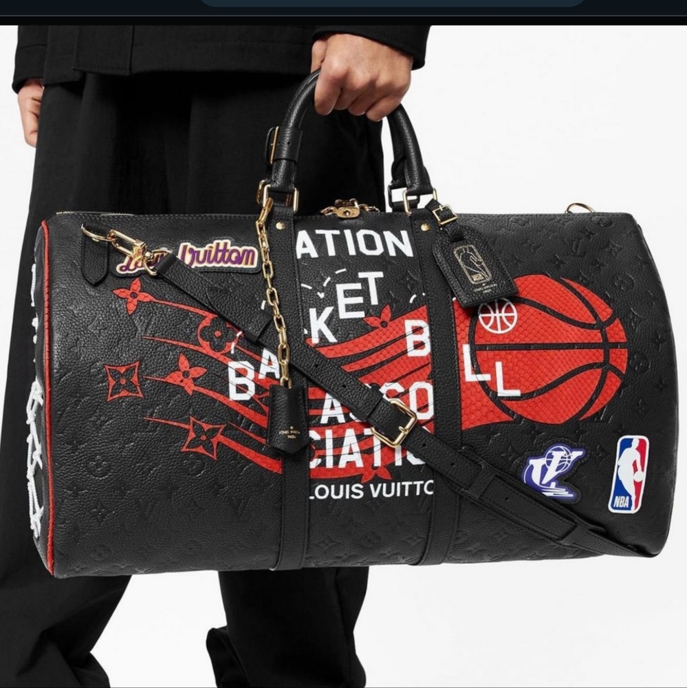 Authentic Louis Vuitton x NBA Hero Jacket Duffle 55MM Keepal Bag